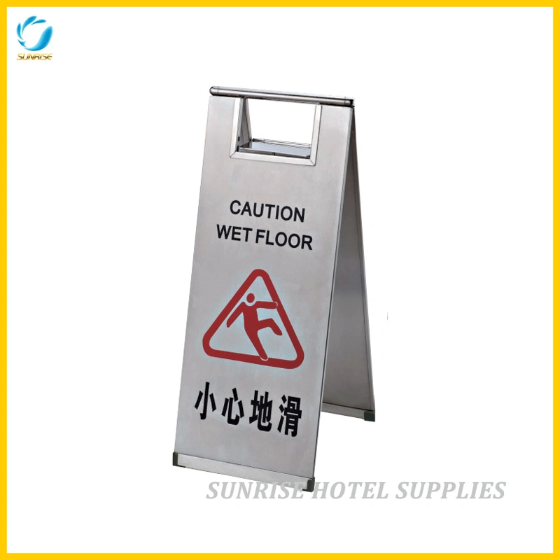 Hotel Foldable Stainless Steel Wet Floor Signs