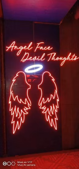 Custom Faux Neon with Transparent Backer