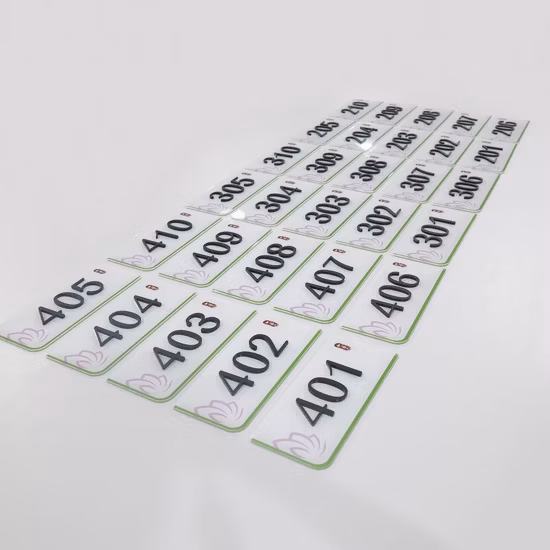 Modern Design Indoor 3D Acrylic Hotel Door Number Sign
