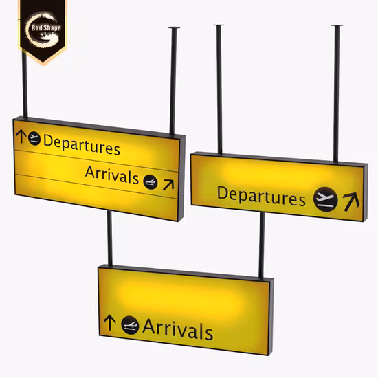 Airport Wayfindind Hanging Signage LED Sign