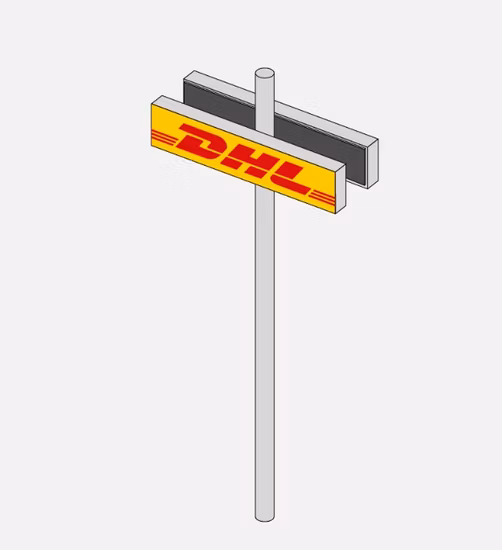 Outdoor Pylon Light Box Signage Advertising Directional Pylon Sign Light Boxes Signage Street Light Box for Decoration