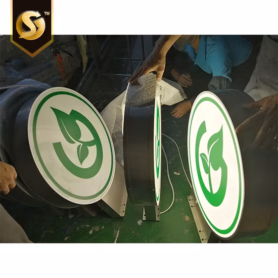 Wholesale Outdoor Advertising 304 Ss Frame Light Box Blade Sign