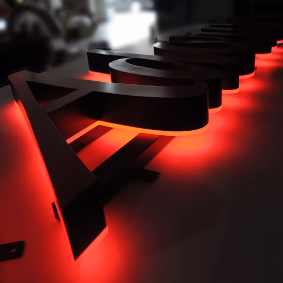 Factory Supply Backlit Big Size Halo-Lit LED Electronic Storefront Signs