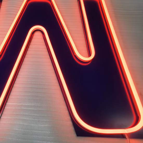 Frontlit Faux 3D LED Neon Letter Sign with Color Optional