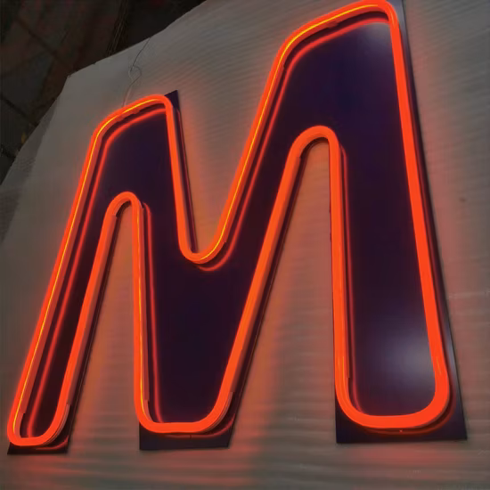 Frontlit Faux 3D LED Neon Letter Sign with Color Optional