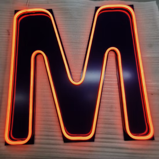 Frontlit Faux 3D LED Neon Letter Sign with Color Optional