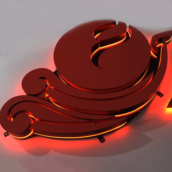 Factory Supply Backlit Big Size Halo-Lit LED Electronic Storefront Signs