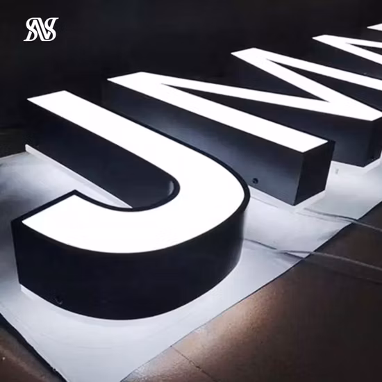 Frontlit Sign Front LED Channel Backlit Letters Halo Lit Sign