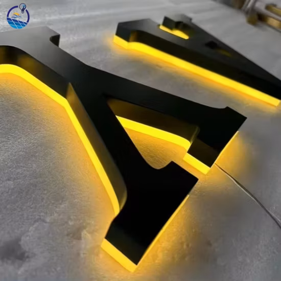 Custom Logo 3D Lighting LED Signs Non-Illuminated Sign