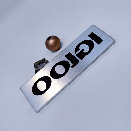 LED Light Signagn Stainless Steel Halo Lit Logo for Studio Office Backlit House Number Sign