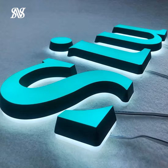 Frontlit Sign Front LED Channel Backlit Letters Halo Lit Sign
