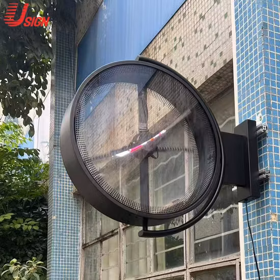 China Customized Outdoor Waterproof Acrylic LED Light Boxes Revolving Signs