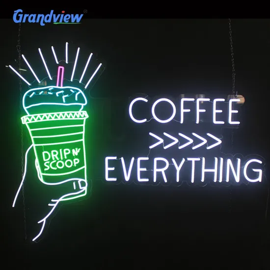 China Manufactured Custom Made LED Light Wall Mounted Rotating Signs