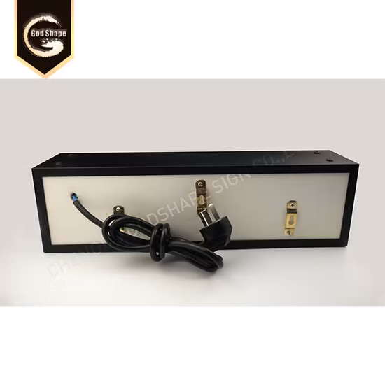 Aluminum Frame Silk Screen Rectangle Light Box Sign