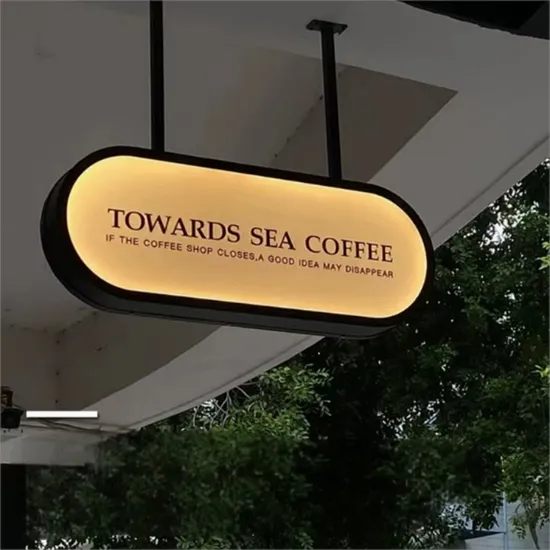 Indoor Advertising Signage Mini Billboard LED 2835SMD Acrylic Laser DOT Light Boxes