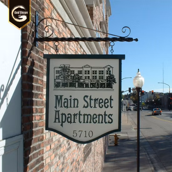 Exterior Advertising Sign Non-Illuminated Metal Craft Display Plaque Sign-0416L