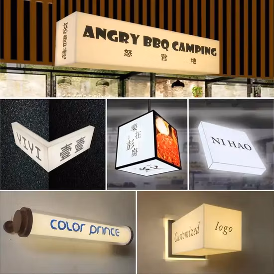 Round Advertising Acrylic Vacuum Forming Light Box